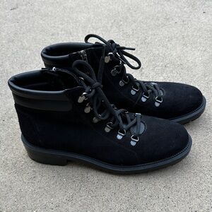 Aquatalia suede lug boots